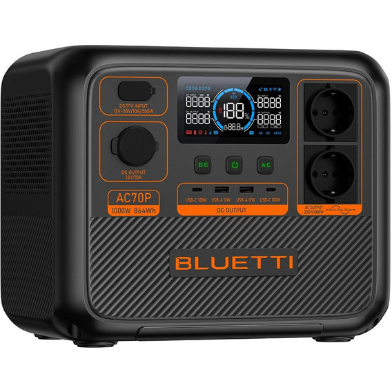 Зарядная станция Bluetti AC70P 864Wh 1000W