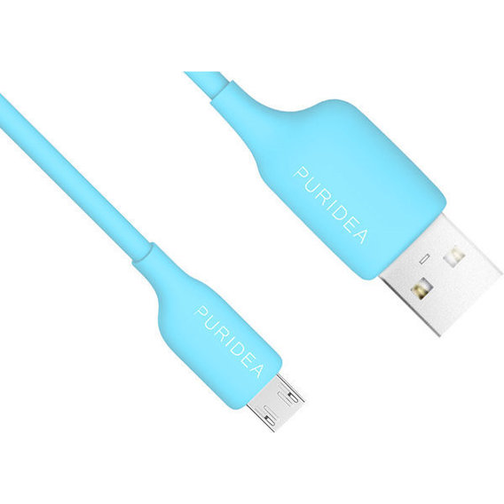 Кабель Puridea USB Cable to microUSB L02 1.2m Blue (L02-USB Blue)