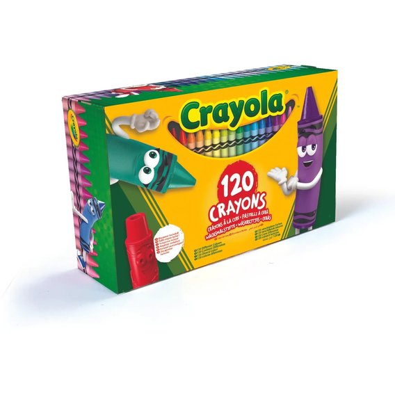 Набор восковых мелков с точилкой Crayola, 120 шт (52-6920)