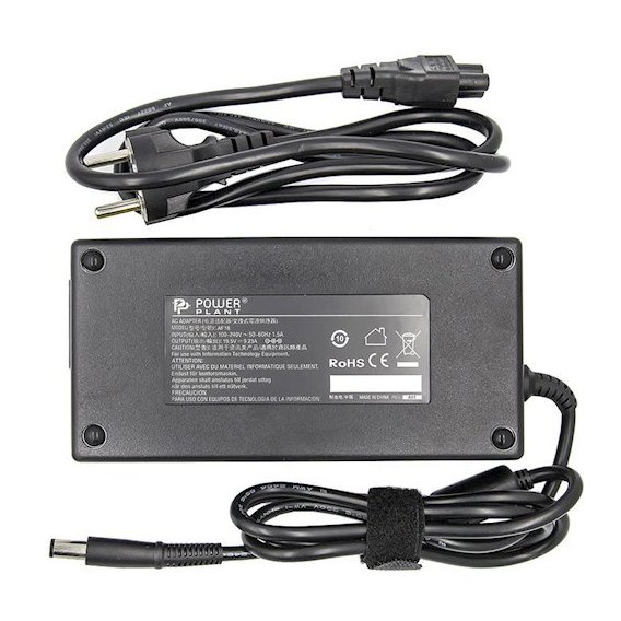 Зарядное устройство PowerPlant DELL 220V, 19.5V 180W 9.23A (7.4*5.0) (DL180G7450)