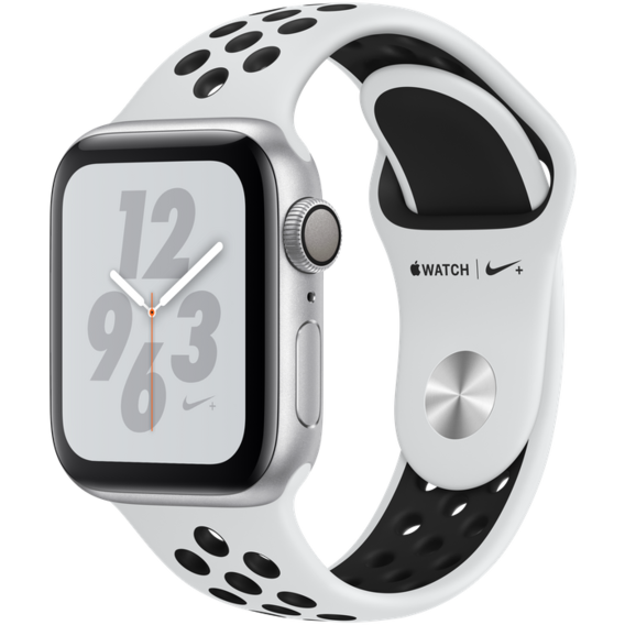 Apple Watch Series 4 Nike+ 40mm GPS Silver Aluminum Case with Pure Platinum/Black Nike Sport Band (MU6H2)