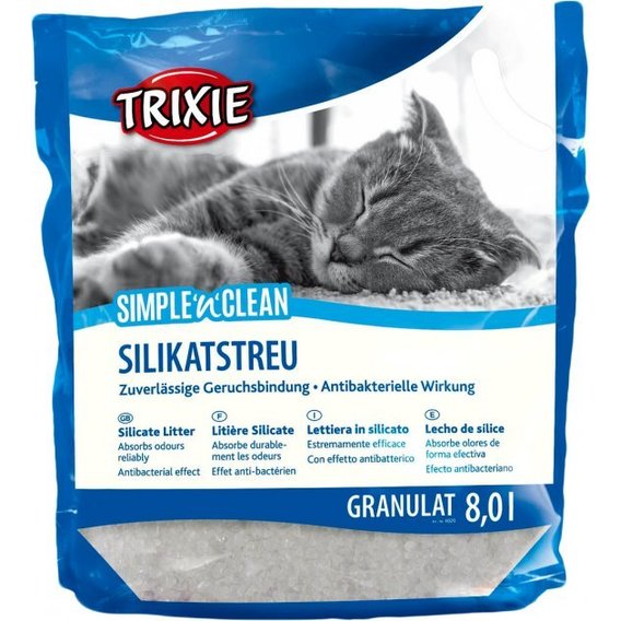 Наполнитель для кошачьего туалета Trixie Simple'n'Clean силикагелевый 8 л (4047974040201)