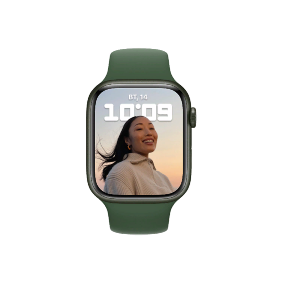 Apple Watch Series 7 45mm GPS Green Aluminum Case With Green Sport Band (MKN73) Approved Витринный образец