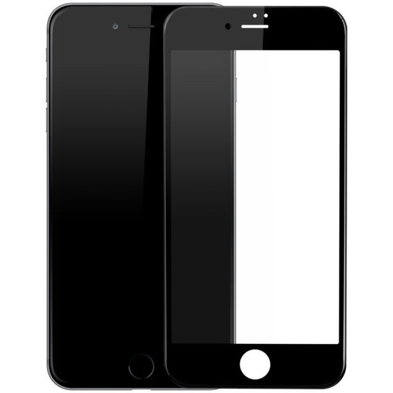 Аксессуар для iPhone Baseus Tempered Glass Silk-screen Blue Light Protection Black (SGAPIPH7-HES01) for iPhone SE 2020/iPhone 8/iPhone 7