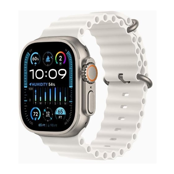 Apple Watch Ultra 2 GPS + Cellular 49mm Titanium Case with White Ocean Band (MREJ3) Approved Витринный образец