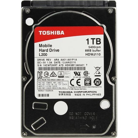 Внутренний жесткий диск Toshiba L200 (HDWJ110UZSVA)