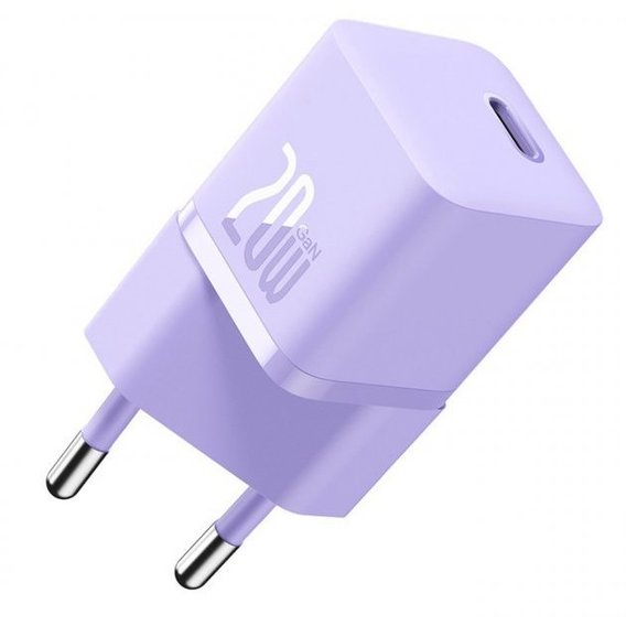 Зарядное устройство Baseus USB-C Wall Charger GaN5 mini 1C 20W Purple (CCGN050105)