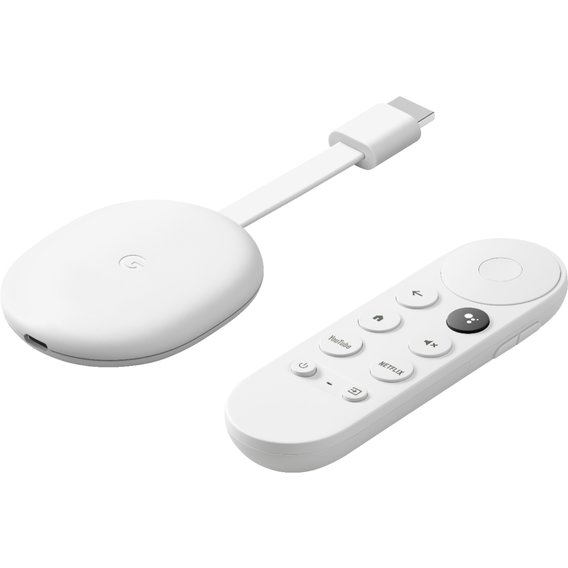 HD-медіаплеєр Google Chromecast 4K with Google TV Snow (GA01919)