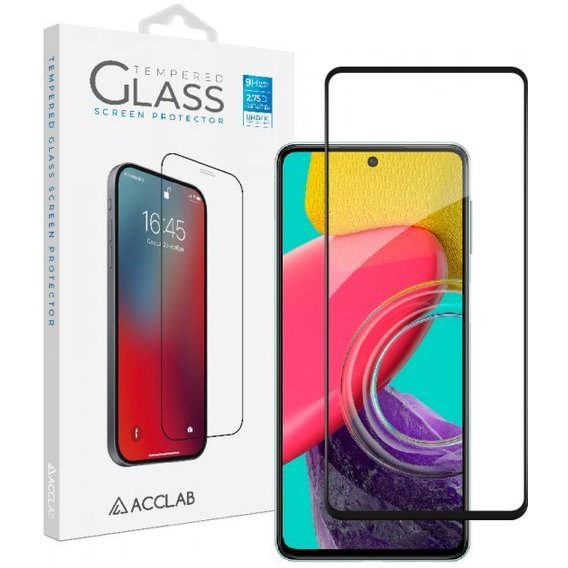 Аксессуар для смартфона ACCLAB Tempered Glass Full Glue Black for Samsung M536 Galaxy M53 5G