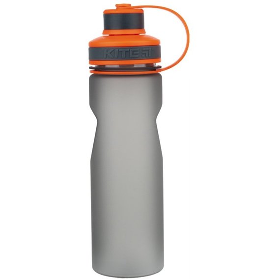 Бутылочка для воды Kite, 700 мл, серо-оранжевая