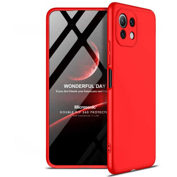 Аксессуар для смартфона LikGus Case 360° Red for Xiaomi Mi 11 Lite / Mi 11 Lite 5G