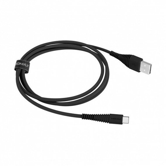 Кабель Momax USB Cable to USB-C Tough Link 1.2m Black (DTA5D)