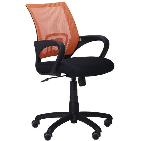 AMF Веб сиденье Сетка черная/спинка Сетка оранжевая (117026)