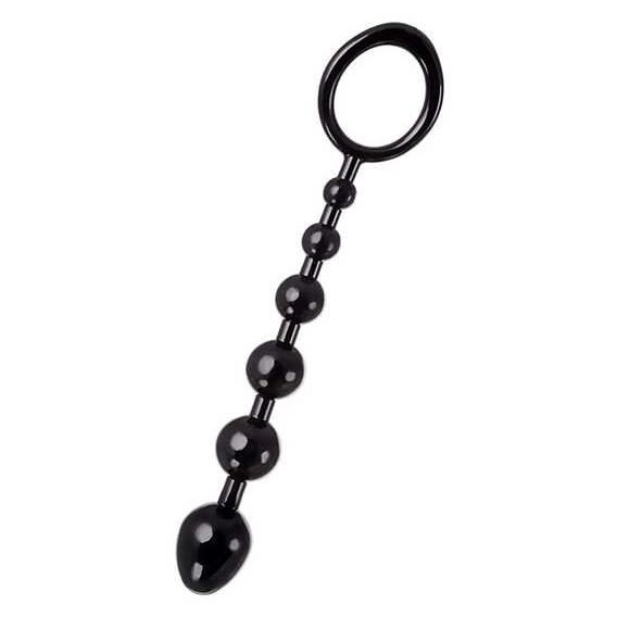 Анальная цепочка Toyfa A-Toys Anal Beads S-Seiz, черная