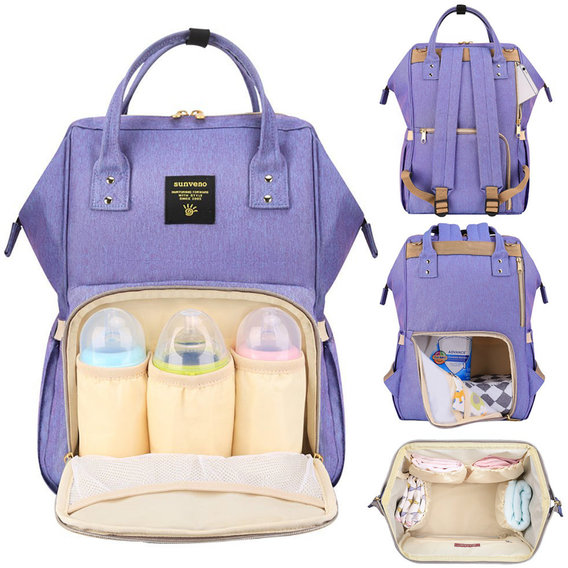 Рюкзак для мамы Sunveno Diaper Bag Blue Purple (NB22179.BPL)