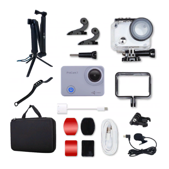 Экшн камера Набор стримера: 15 в 1:экшн-камера AIRON ProCam 7 Touch с аксессуарами