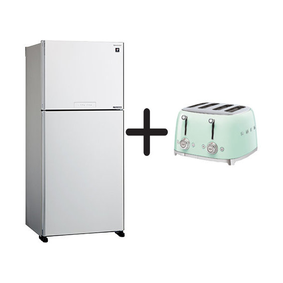 Холодильник Sharp SJ-XG690MWH + SMEG TSF03PGEU ПОДАРОК!