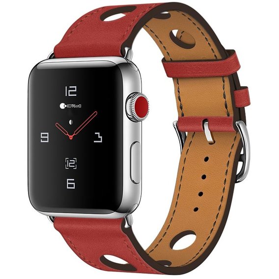 Аксессуар для Watch COTEetCI W15 Fashion Leather Red (WH5221-RD) for Apple Watch 42/44/45/49mm