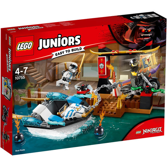 Конструктор LEGO Juniors Преследования на лодке Зейна (10755)