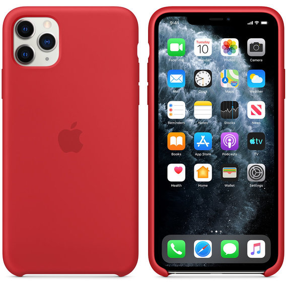 Аксессуар для iPhone Apple Silicone Case (PRODUCT) Red (MWYV2) for iPhone 11 Pro Max
