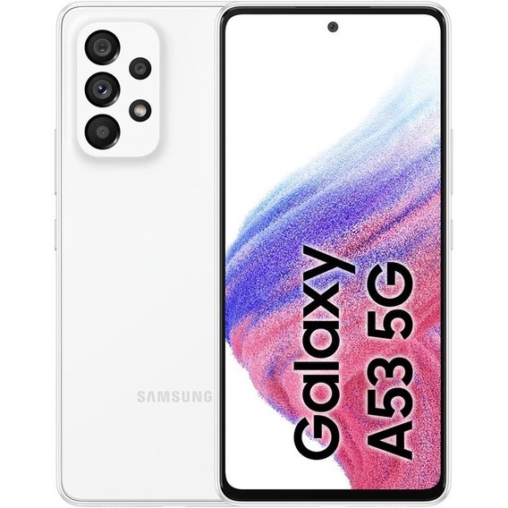 Смартфон Samsung Galaxy A53 5G 8/256GB Awesome White A536 (UA UCRF)