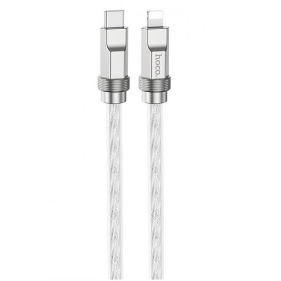 Кабель Hoco Cable USB-C to Lightning U113 Solid 20W 1m Silver
