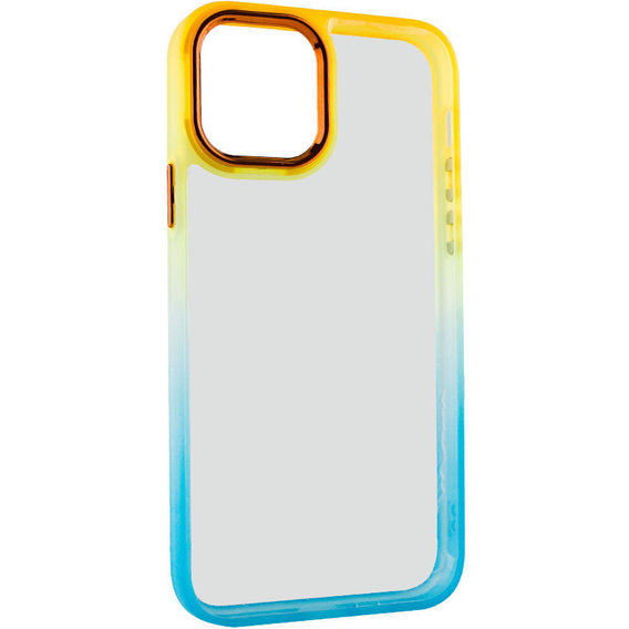 Аксессуар для iPhone TPU Case TPU+PC Fresh Sip Turquoise/Orange for iPhone 14 Plus