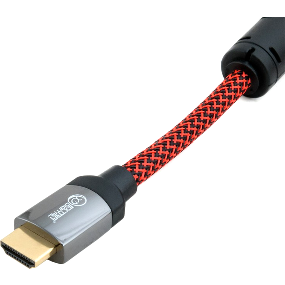 Кабель и переходник Extradigital HDMI to HDMI, 10m, v1.4b, 28 AWG, Gold, Nylon, 2xFerrites (KBH1613)