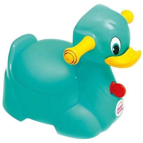 Детский горшок Ok Baby Quack с ручками для безопасности ребенка бирюзовый (37077230)