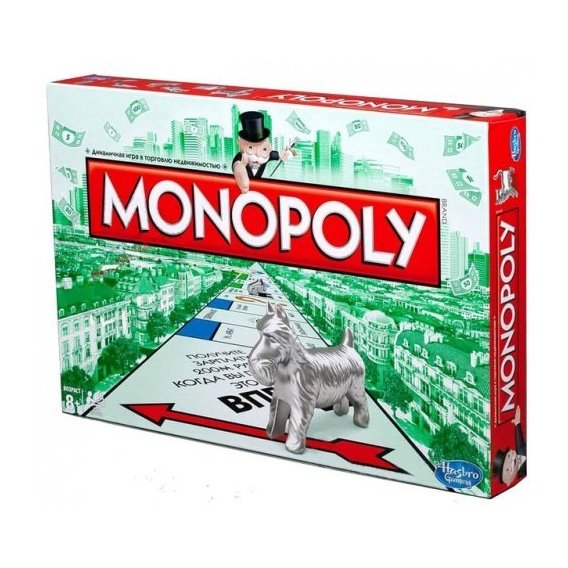 Настольная игра Hasbro, Monopoly на русском языке (00009r)