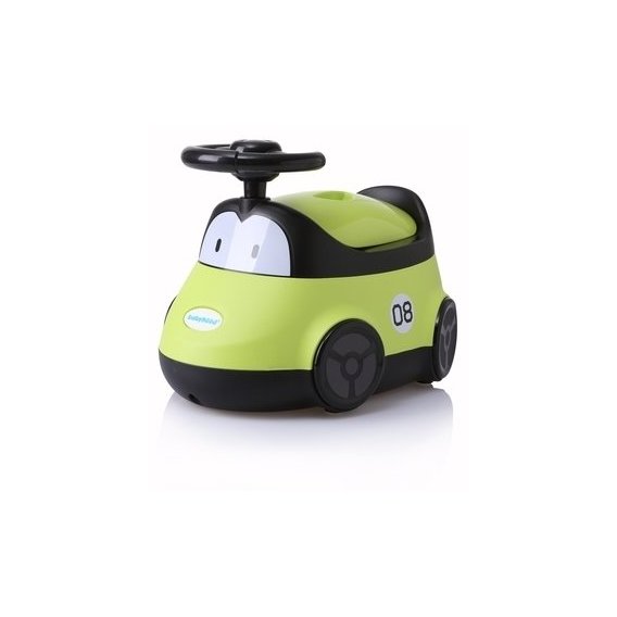 Детский горшок Babyhood Автомобиль, зеленый (BH-116G)