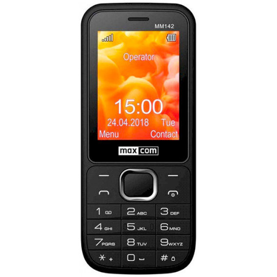 Мобильный телефон Maxcom MM142 Black (UA UCRF)