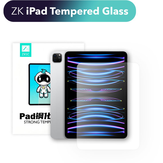Аксессуар для iPad ZK Premium Tempered Glass for iPad Air 2020/iPad Air 2022/iPad Pro 11" (2018-2022)