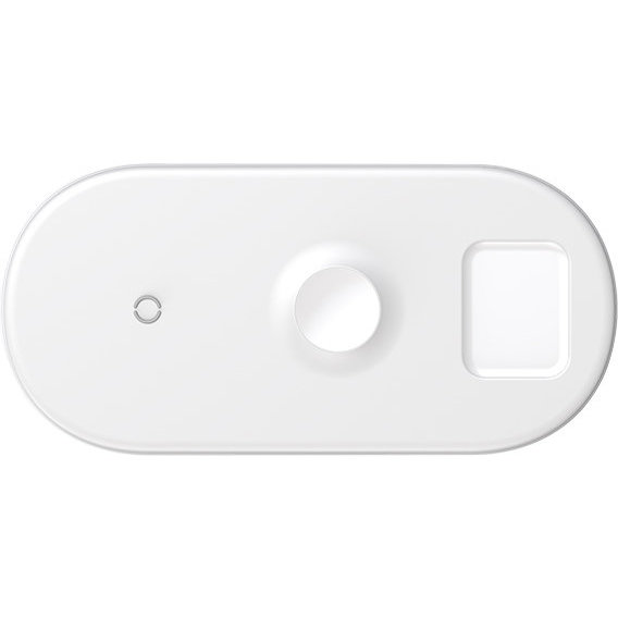 Зарядное устройство Baseus Wireless Charging Smart White (WX3IN1-C02) for Apple iPhone, Apple Watch and Apple AirPods