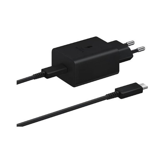 Зарядное устройство Samsung USB-C Wall Charger with Cable USB-C 45W Black (EP-T4510XBEGRU)
