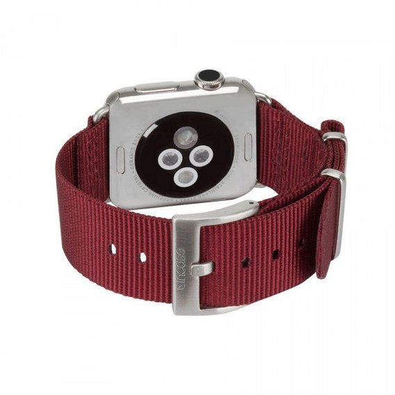 Аксесуар для Watch Incase Nylon Nato Band Deep Red (INAW10014-DRD) for Apple Watch 42/44/45/49mm