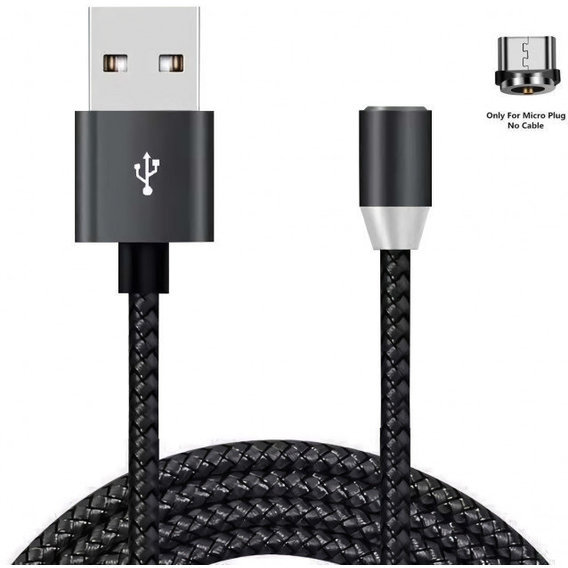 Кабель XOKO USB Cable to microUSB Magneto 1.2m Black (SC-355m MGNT-BK)