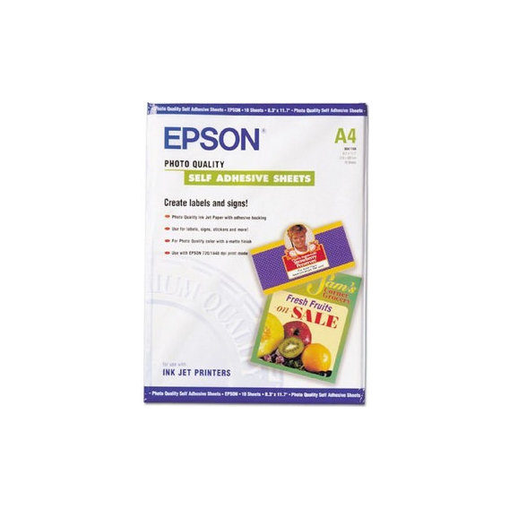 Материал для печати Epson Photo Quality Self Adhesive Sheet (C13S041106)