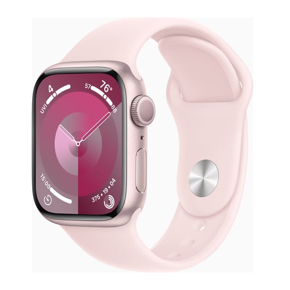 Apple Watch Series 9 41mm GPS Pink Aluminum Case with Pink Sport Band - S/M (MR933)Approved Витринный образец