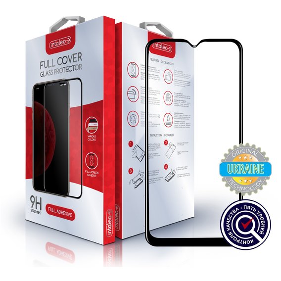 Аксессуар для смартфона Intaleo Tempered Glass Full Glue Black for Oppo A5s