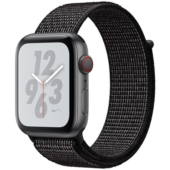 Apple Watch Series 4 Nike+ 44mm GPS+LTE Space Gray Aluminum Case with Black Nike Sport Loop (MTXD2)
