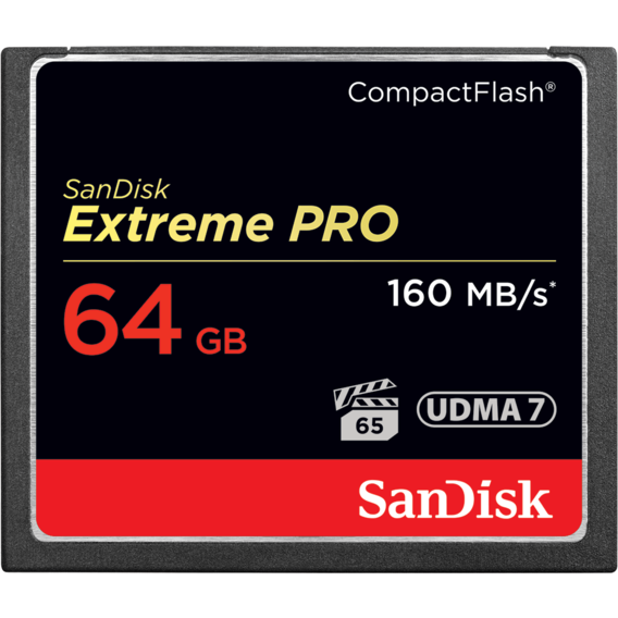 Карта памяти SanDisk 64GB CompactFlash Extreme Pro (SDCFXPS-064G-X46/SDCFXPS-064G-A46)