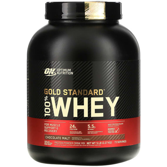 Протеин Optimum Nutrition 100% Whey Gold Standard 2270 g / 73 servings / Chocolate Malt