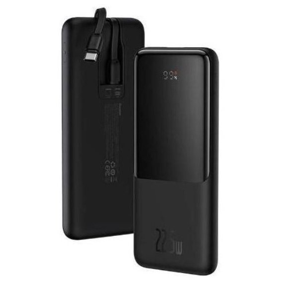 Внешний аккумулятор Baseus Power Bank 10000mAh Elf Digital Display Fast Charge 22.5W Black (PPJL010001)