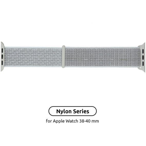 Аксессуар для Watch Armorstandart Nylon Band White (ARM57846) for Apple Watch 38/40/41mm