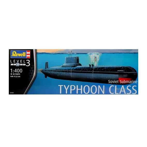 Модель Revell Подводная лодка Soviet Submarine TYPHOON CLASS 1:400 (5138)