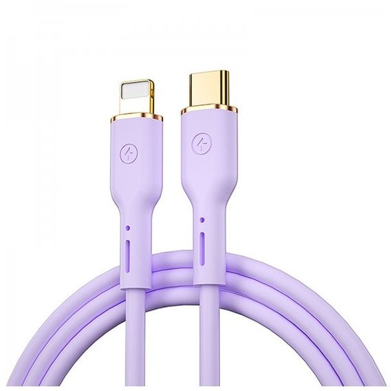 Кабель WIWU Cable USB-C to Lightning YQ01 Vigor Series 1.2m Purple