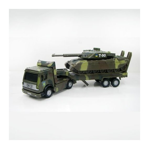 Игровой набор Технопарк Военная техника (тягач + танк; свет, звук) (CT1061(SL556/TANK))