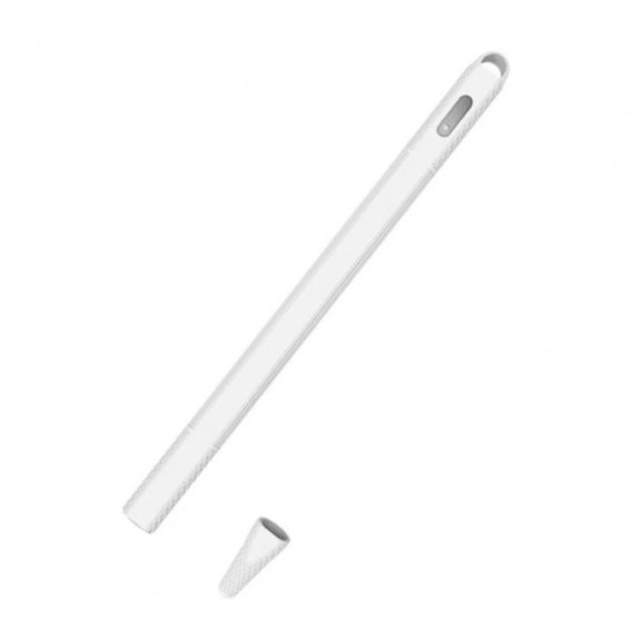 Чехол для стилуса COTEetCI Solid Silicone Cover for Apple Pencil 2 White (CS7082(2-D)-WH)