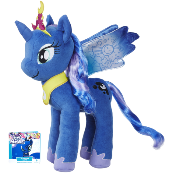 Мягкая игрушка Hasbro My Little Pony Плюшевые пони Princess Luna с волосами (E0034_E0430)